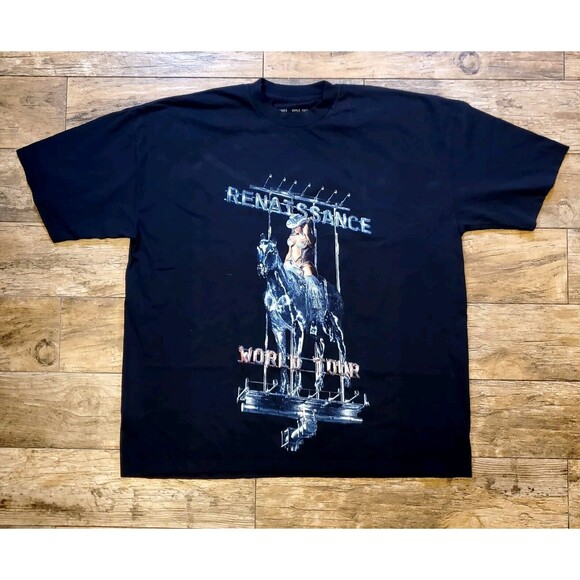 Beyonce Renaissance World Tour T-Shirt Size 2XL Black - Picture 1 of 10